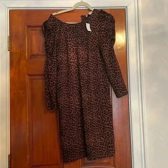 Nwt loft leopard print dress - Picture 2 of 7